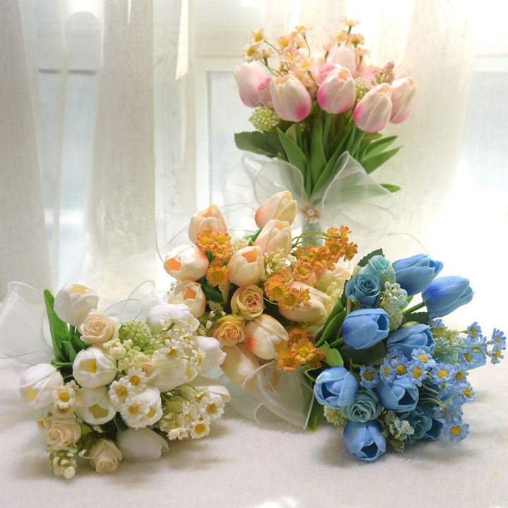Elegant Artificial Flower Wedding Bouquet
