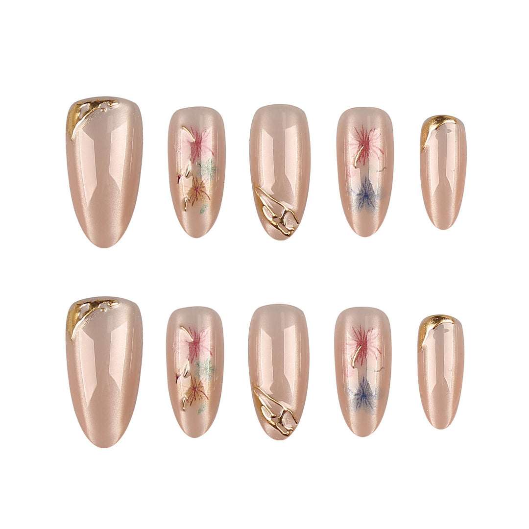 Elegant Artistic Press-On Nail Tips
