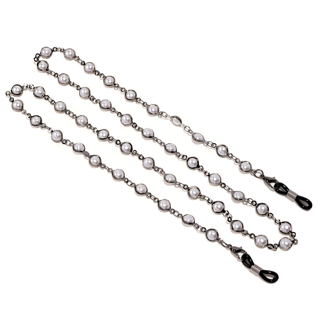 Elegant Pearl-Embellished Glasses Chain Kalsten