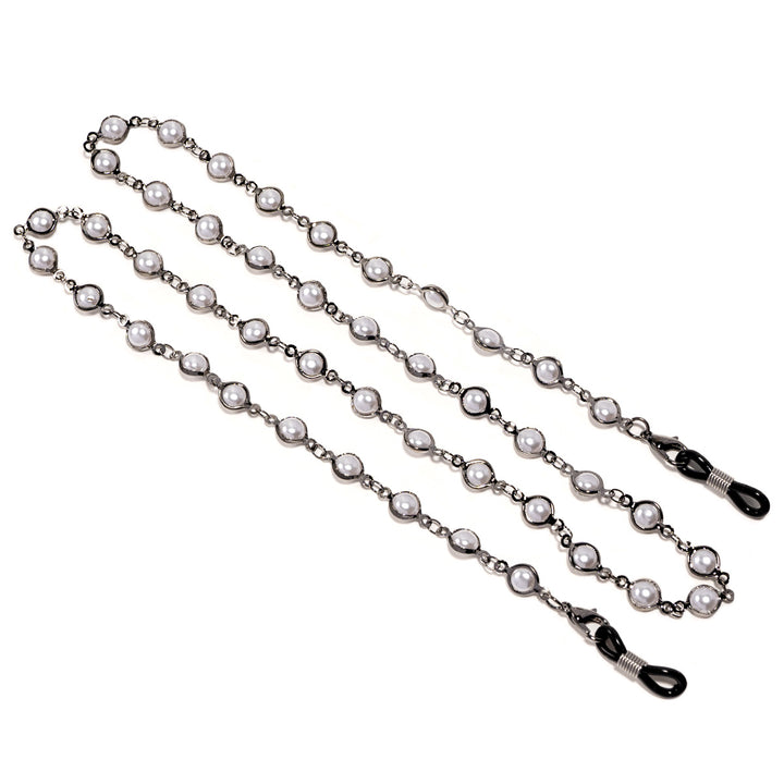 Elegant Pearl-Embellished Glasses Chain Kalsten