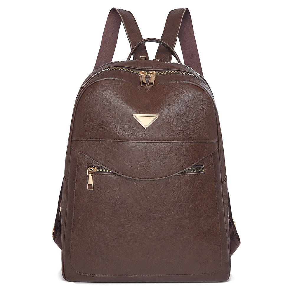 Elegant Faux Leather Backpack Kalsten