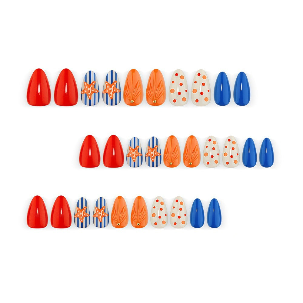Artificial nails in playful summer design Kalsten