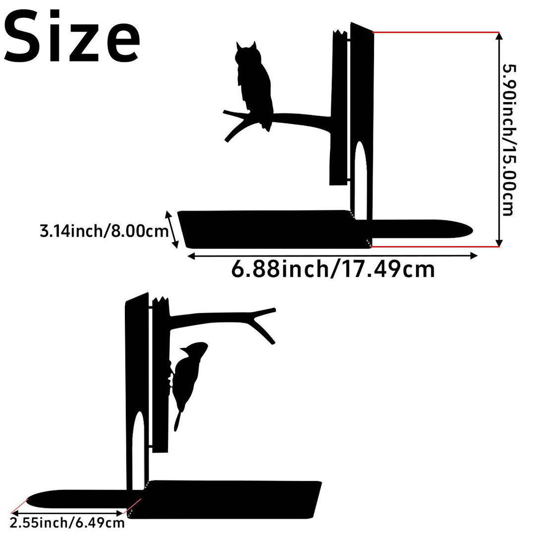 Decorative Bird-Themed Bookends