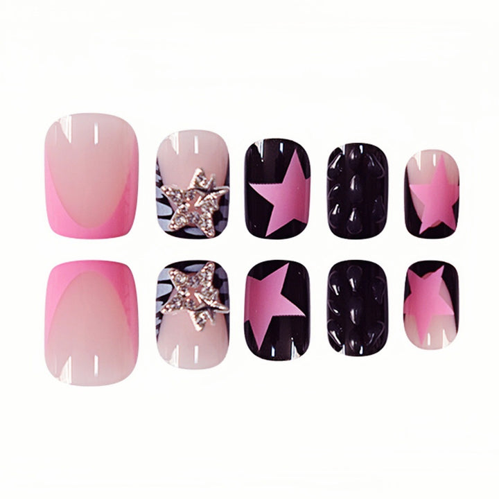 Artistic Star-Embellished Nail Art Extensions Kalsten