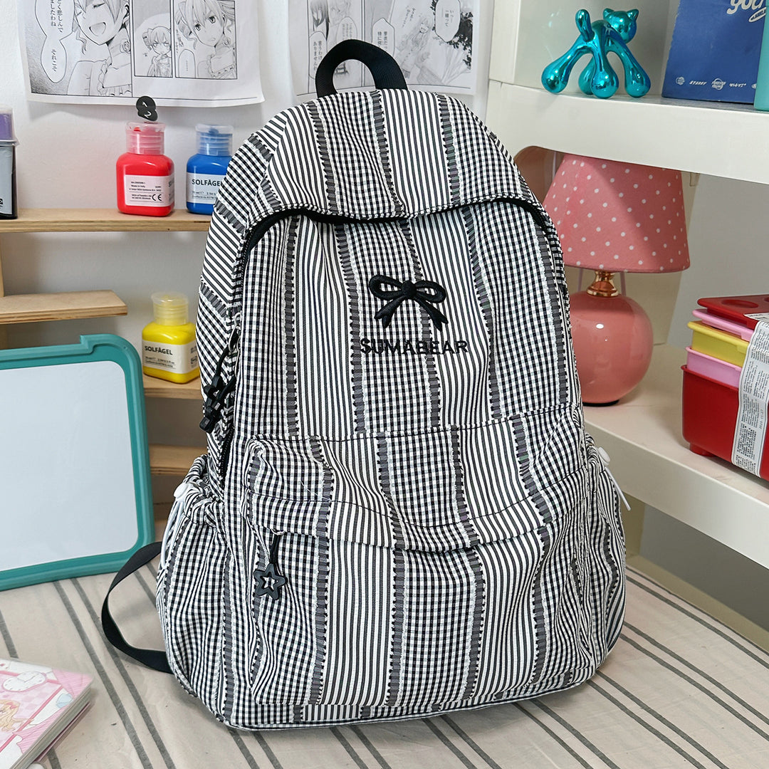 Casual Striped Backpack Kalsten
