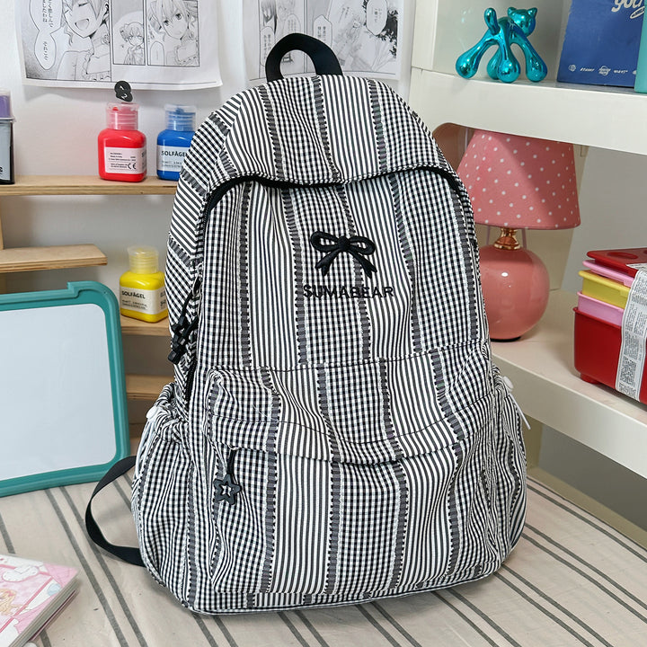 Casual Striped Backpack Kalsten