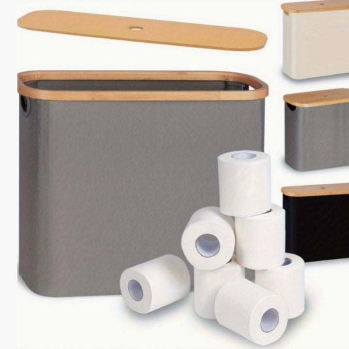 Multifunctional laundry storage box with bamboo lid Kalsten