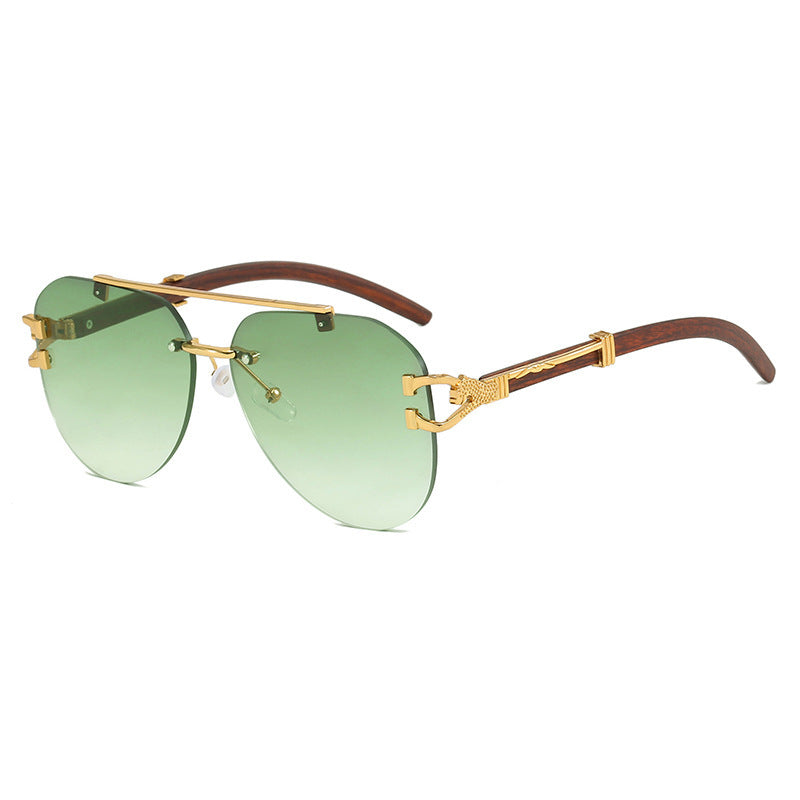 Women's sunglasses with elegant design and wooden accents Kalsten