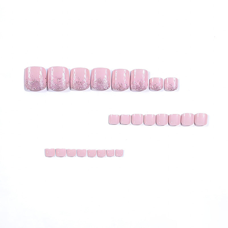Elegant Glitter Ombre Toe Nail Art Kalsten