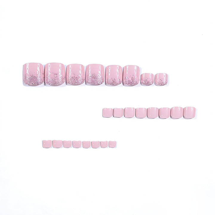 Elegant Glitter Ombre Toe Nail Art Kalsten