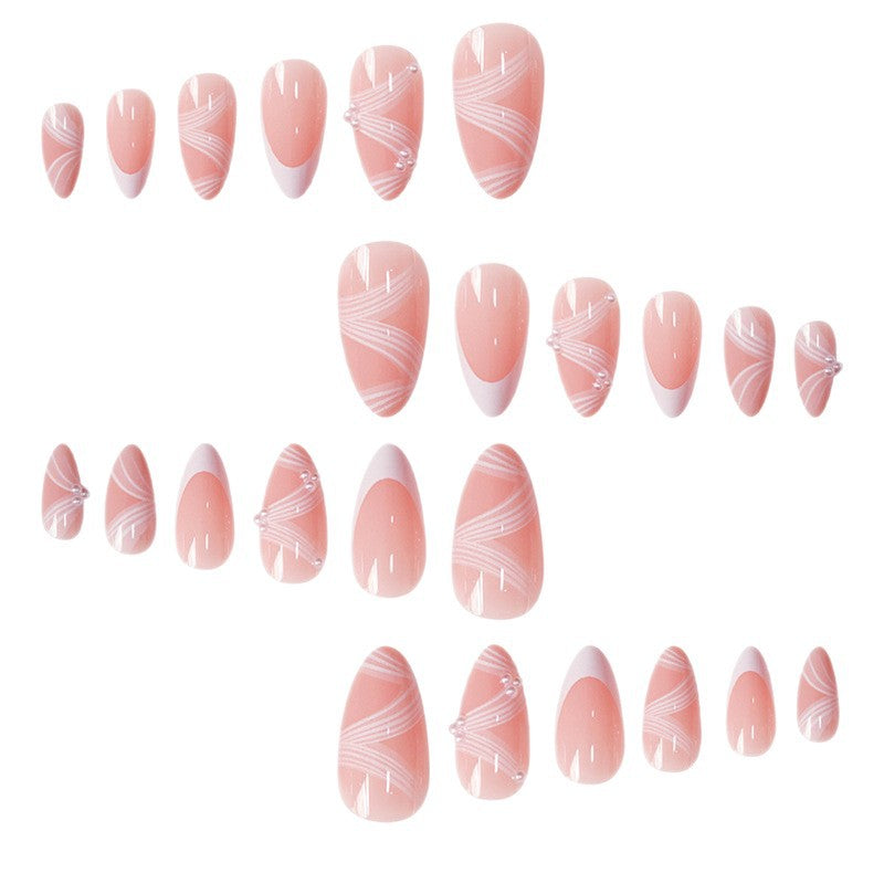 Elegant French Tip Press-On Nails Kalsten