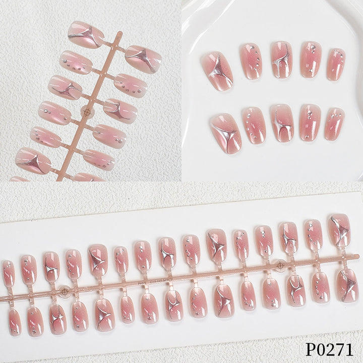 Elegant Artistic Press-On Nail Tips Kalsten