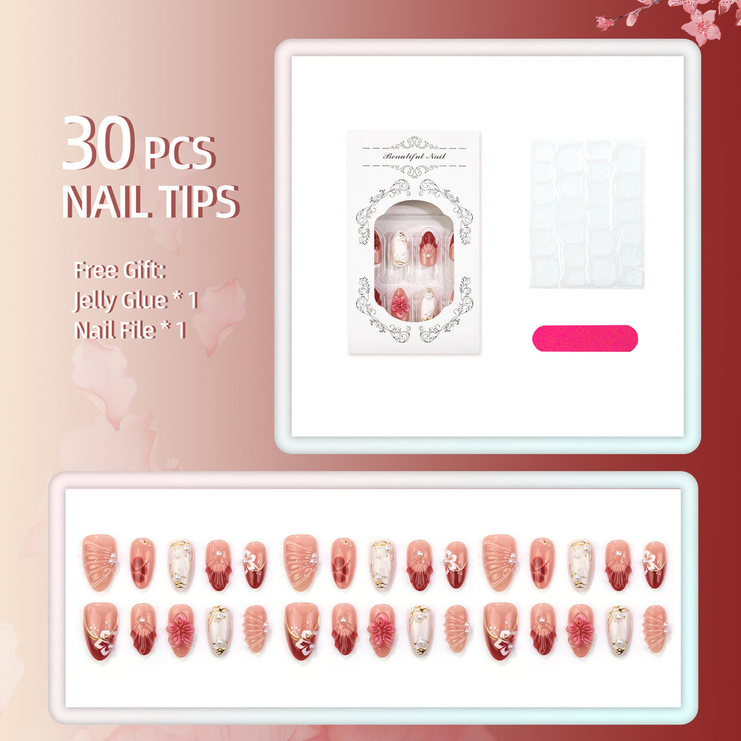 Manual Artistic Press-On Nails