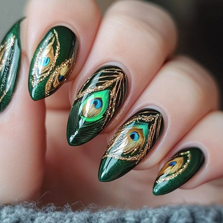 Elegant Peacock Nail Art Kit Kalsten