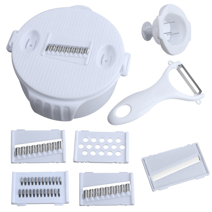 Multifunctional vegetable slicer with integrated cutting attachments Kalsten