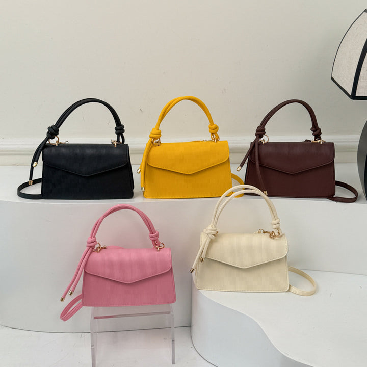 WoElegant Textured Handheld Satchel Bag Kalsten