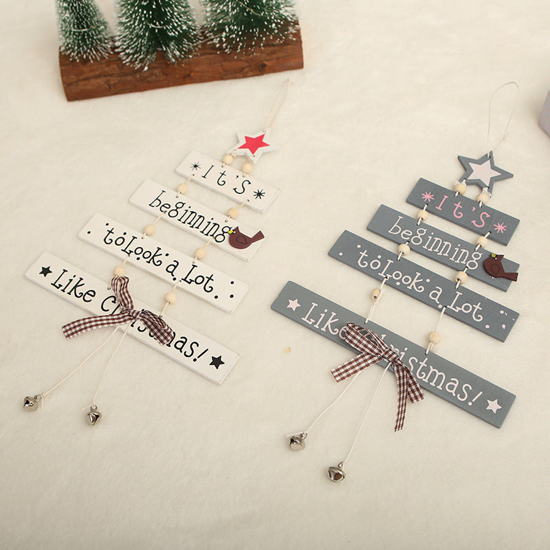 Decorative wooden sign with Christmas greeting Kalsten