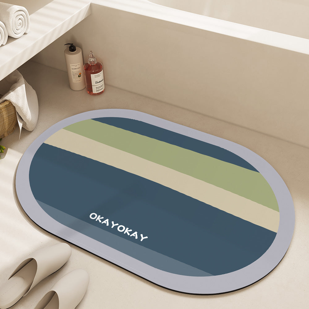 Decorative Floral Bathroom Mat Kalsten