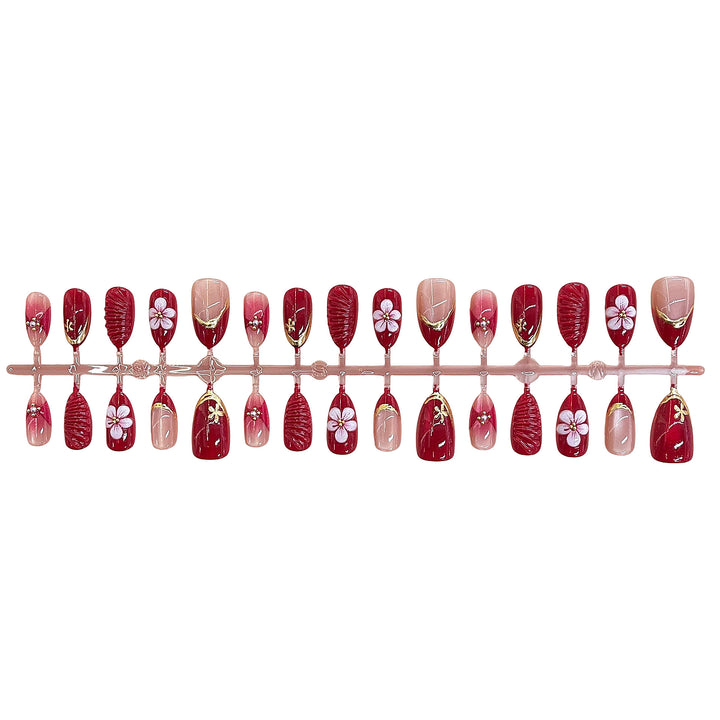 Artistic Cherry Blossom Design Press-On Nails Kalsten