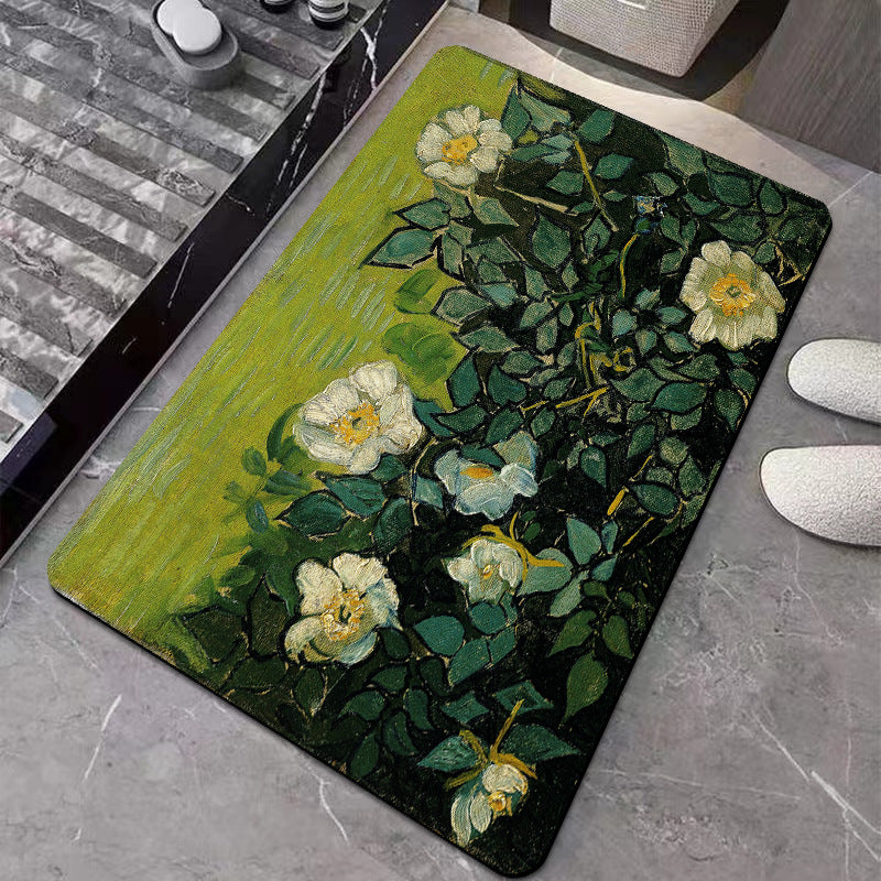 Artistic Ocean Scene Bath Mat
