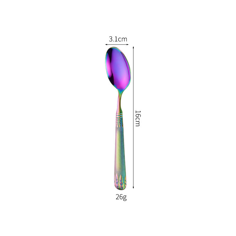Elegant teaspoon with artistic handle design Kalsten