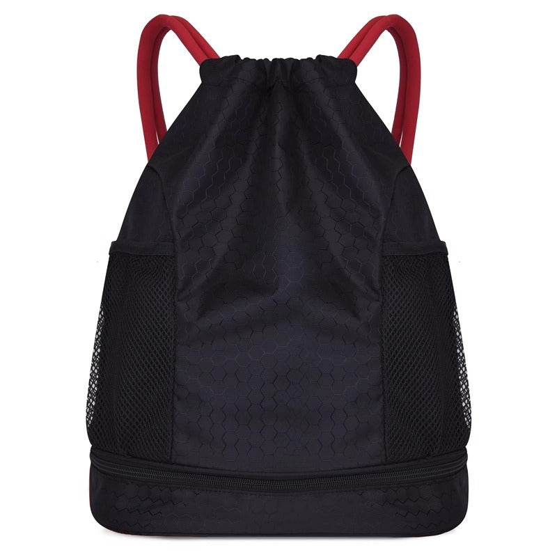 Lightweight Hexagonal Pattern Drawstring Backpack Kalsten