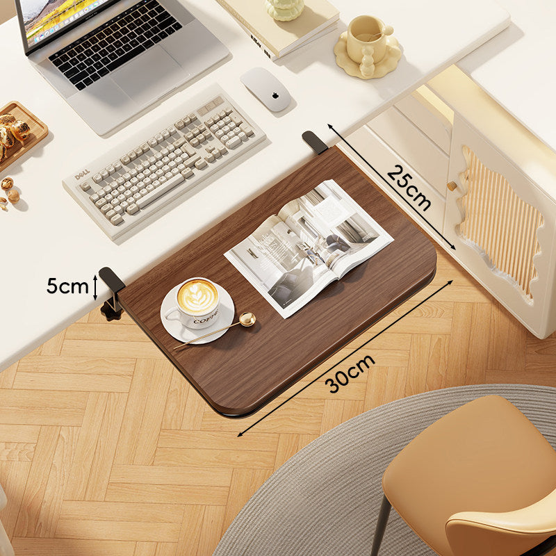 Clamp-On Adjustable Under-Desk Extension Work Surface