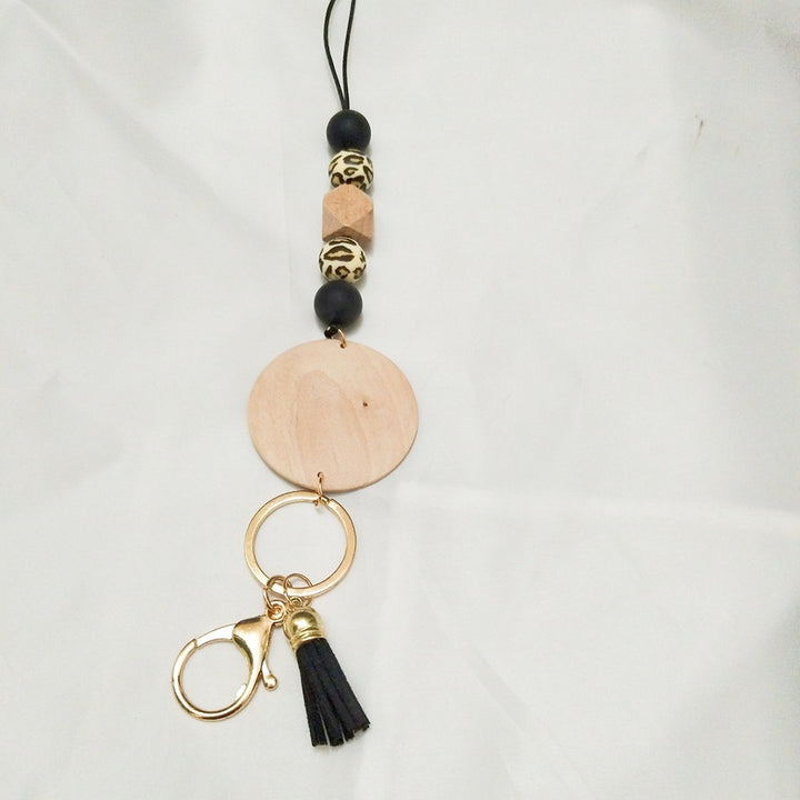 Beaded Keychain Lanyard with Decorative Tassel Kalsten