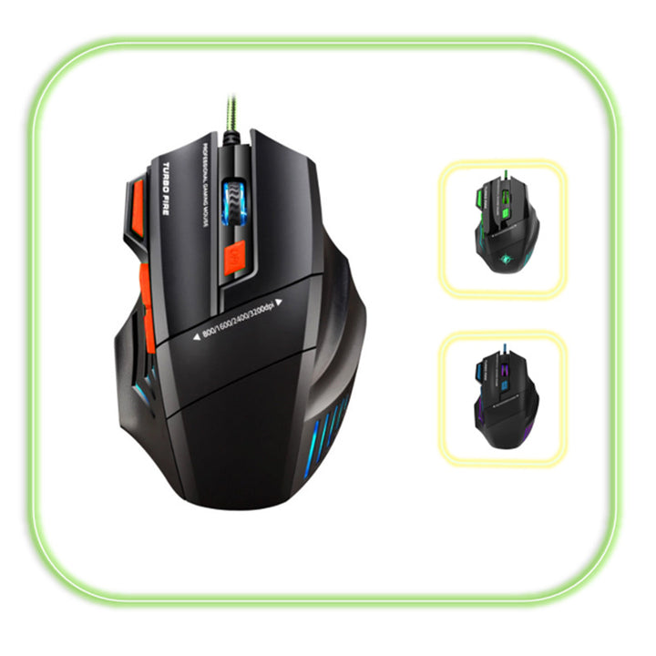 High-precision gaming mouse with adjustable DPI and RGB lighting Kalsten