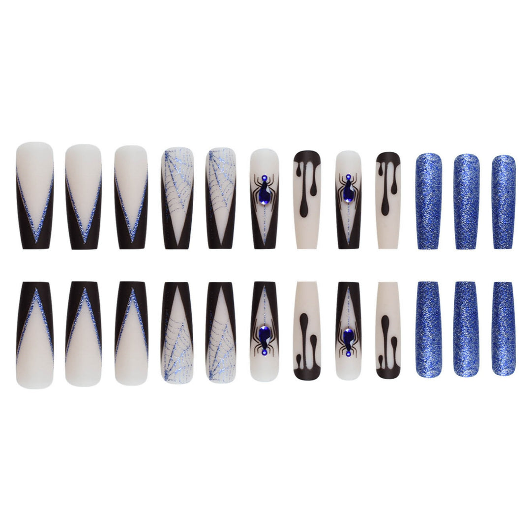 Creative Spider-Themed Press-On Nail Extensions Kalsten