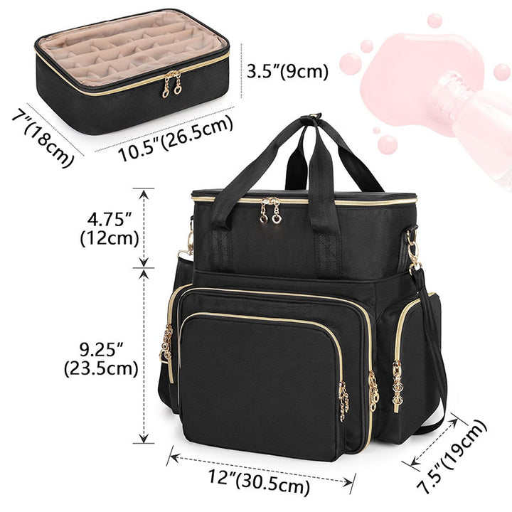 Practical cosmetics and nail organizer bag Kalsten