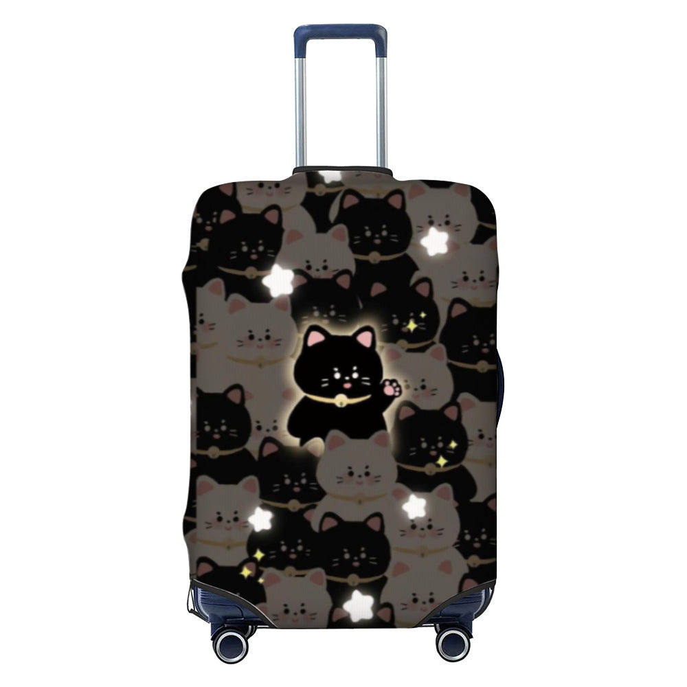 Women Hard Shell Suitcase with Trendy Surf and Palm Design Kalsten