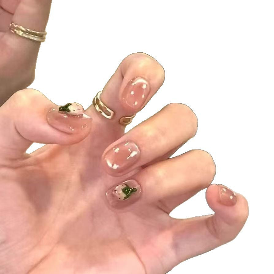 Artistic Floral Nail Design