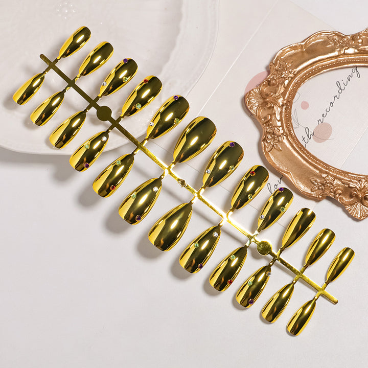 Glamorous Metallic Press-On Nail Set Kalsten