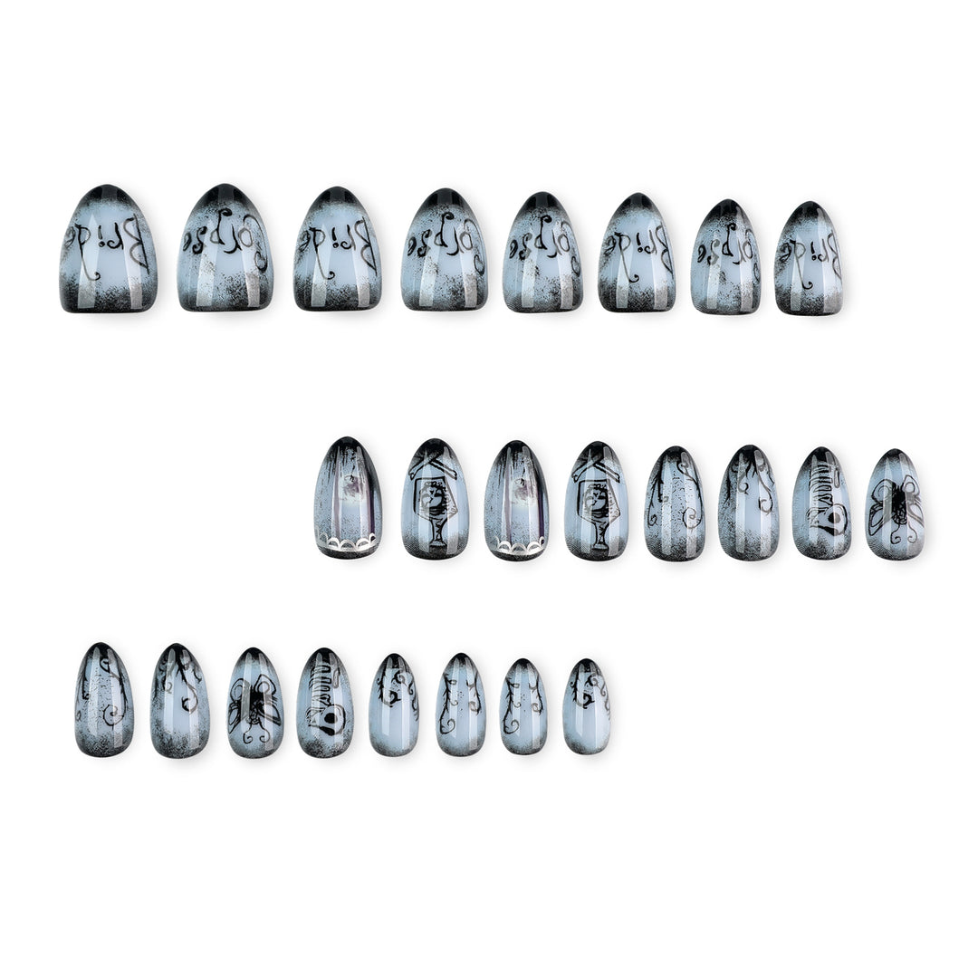 Creative Halloween Nail Art in Gothic Style Kalsten