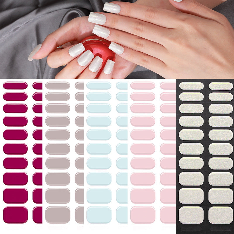 Elegant French Tip Nail Wraps