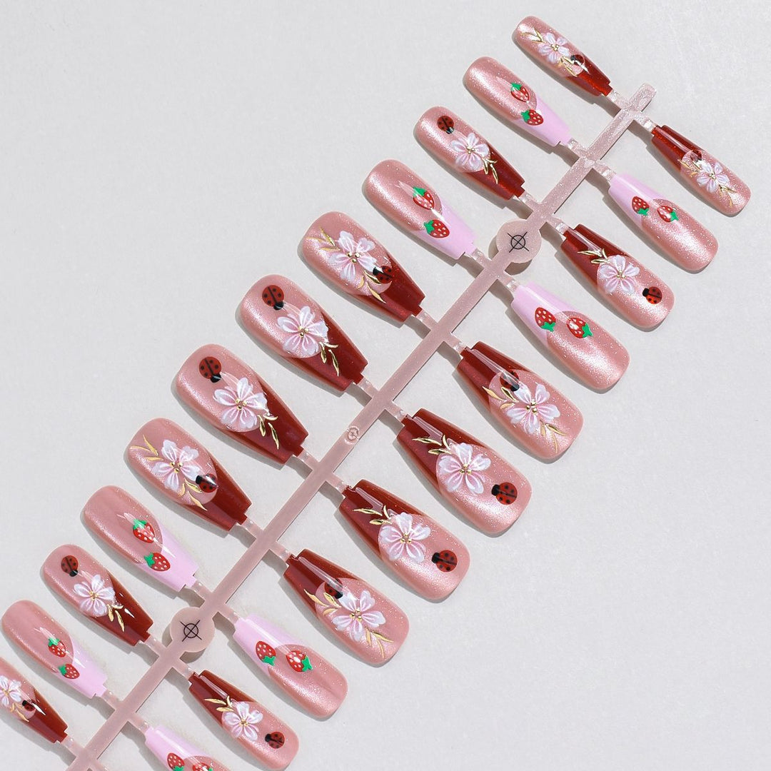 Floral Art Press-On Nail Set Kalsten