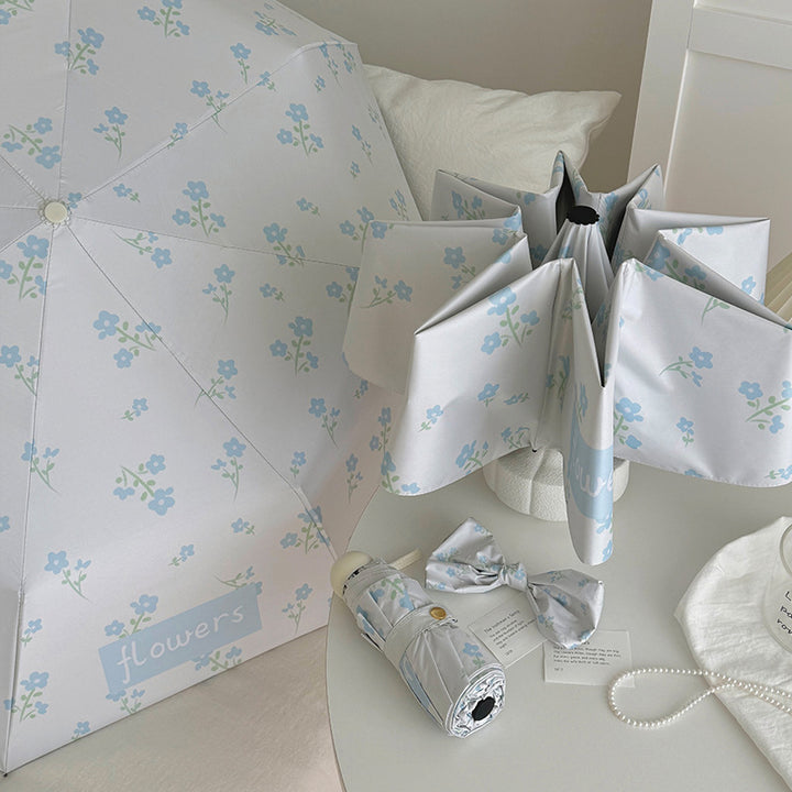 Women's Folding Umbrella with Stylish Floral Design Kalsten