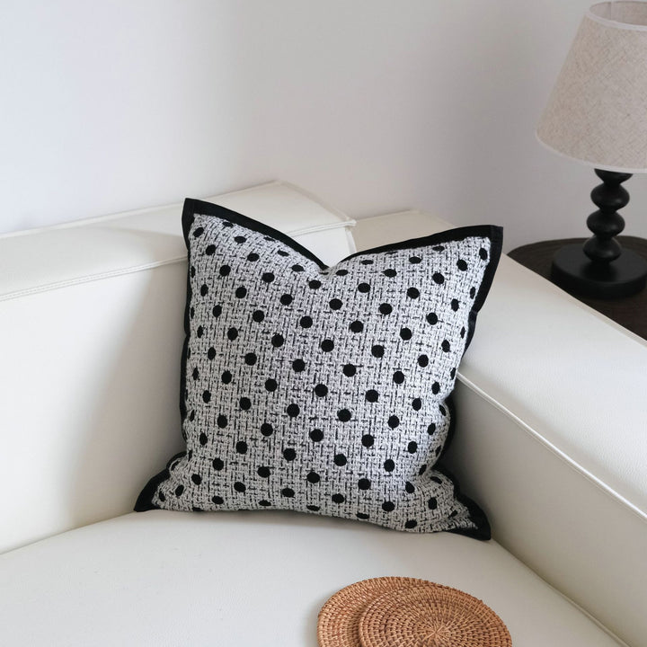 Textured Decorative Dot Pattern Pillow