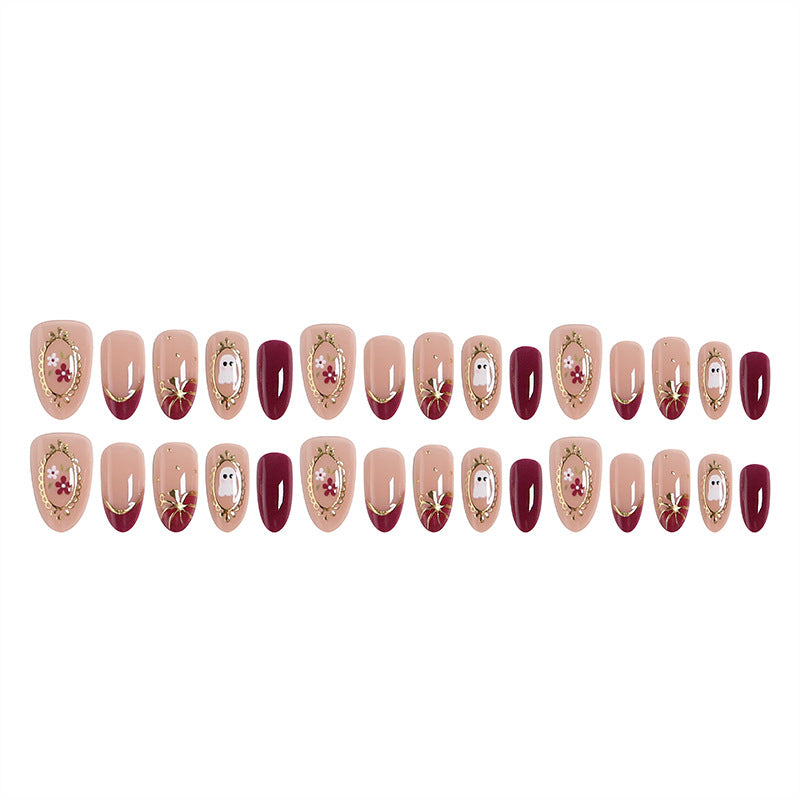 Artful nail tips with autumn design Kalsten