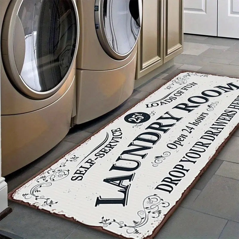 Vintage Laundry Room Mat