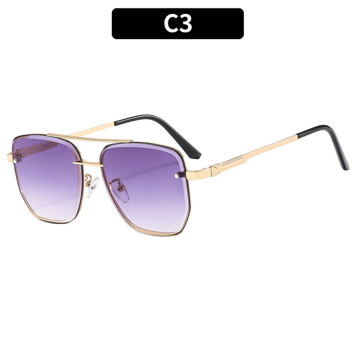 Hexagonal Metal Frame Sunglasses