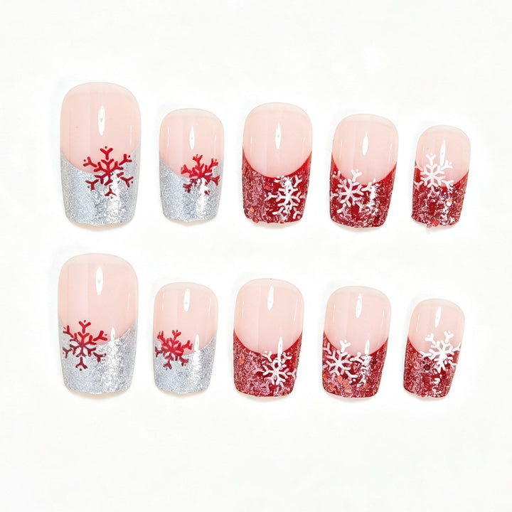 Seasonal Snowflake Nail Art Wraps Kalsten