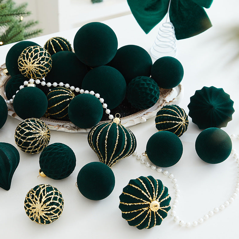 Decorative Chocolate-Themed Christmas Baubles Set