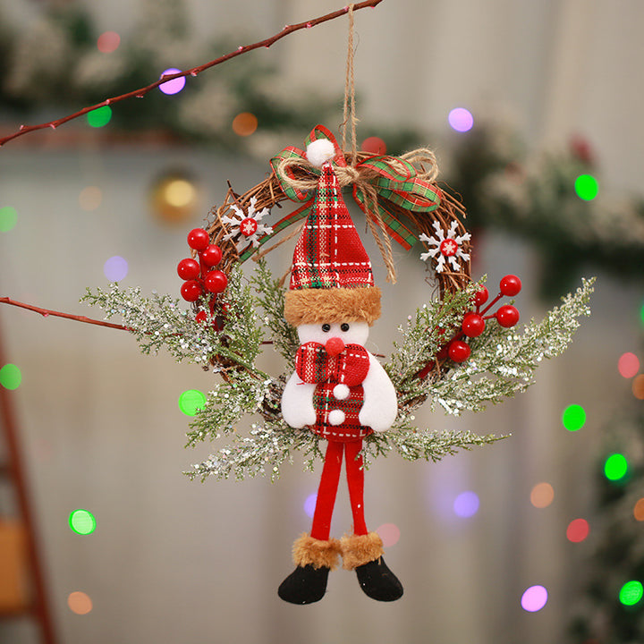 Christmas wreath decoration with snowman design Kalsten