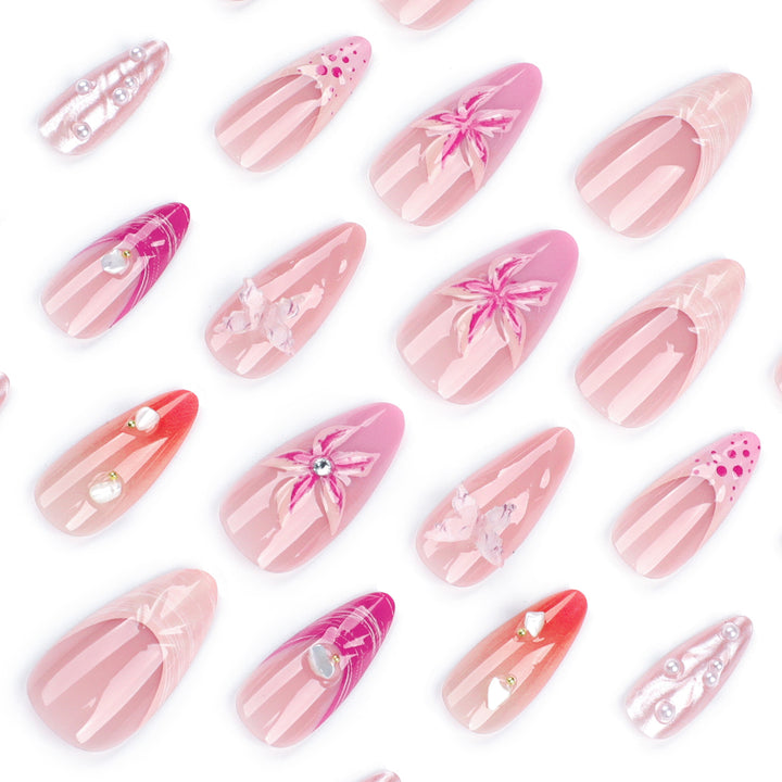 Artful nail extensions with unique 3D accents Kalsten