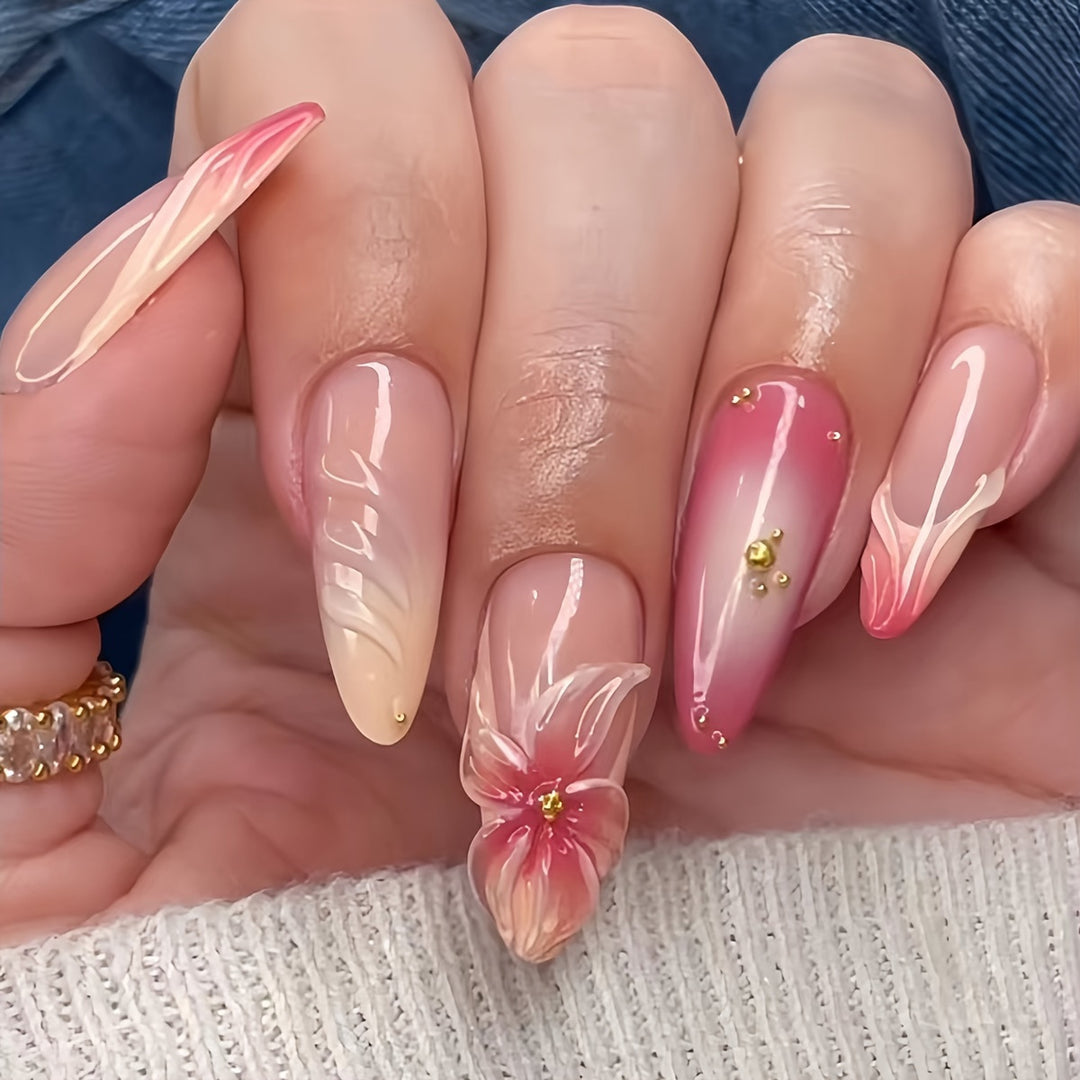 Decorative Press-On Nail Set Kalsten