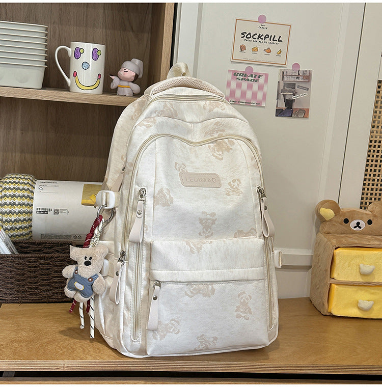 Casual Multi-Compartment School Backpack Kalsten