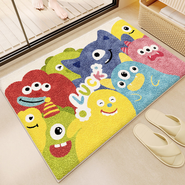 Fun Monster-Themed Bath Mat