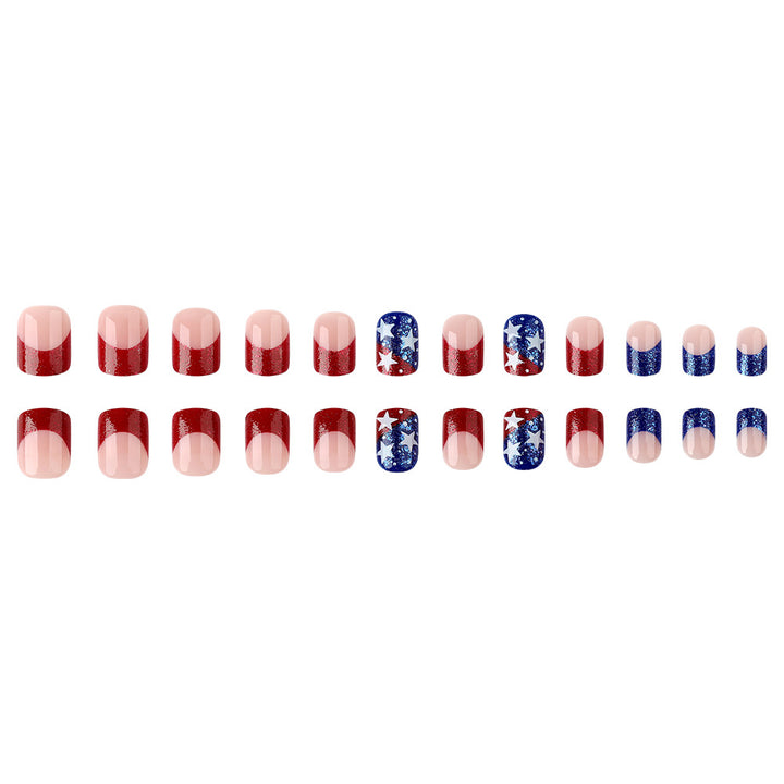 Seasonal Glitter Star Press-On Nails Kalsten